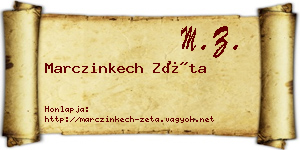 Marczinkech Zéta névjegykártya